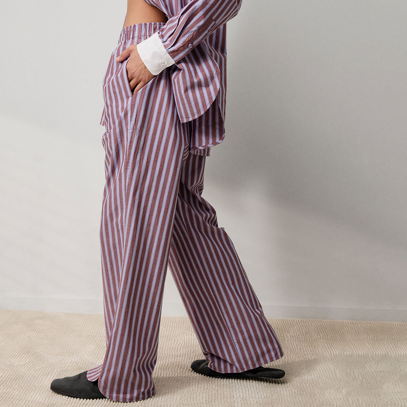 Airy Cotton Straight Leg Pant