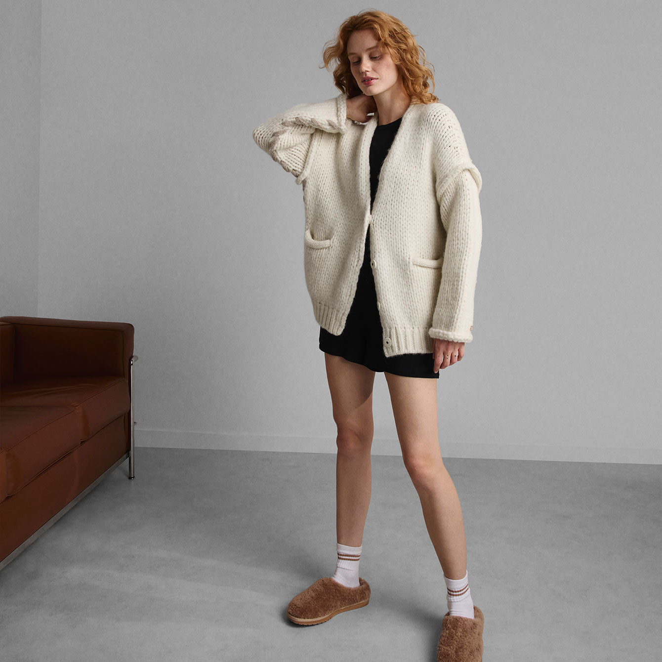 Lofty Wool Whip Stitch Cardigan