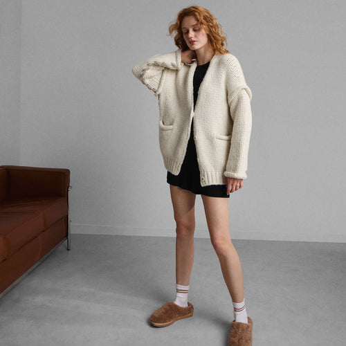 Lofty Wool Whip Stitch Cardigan