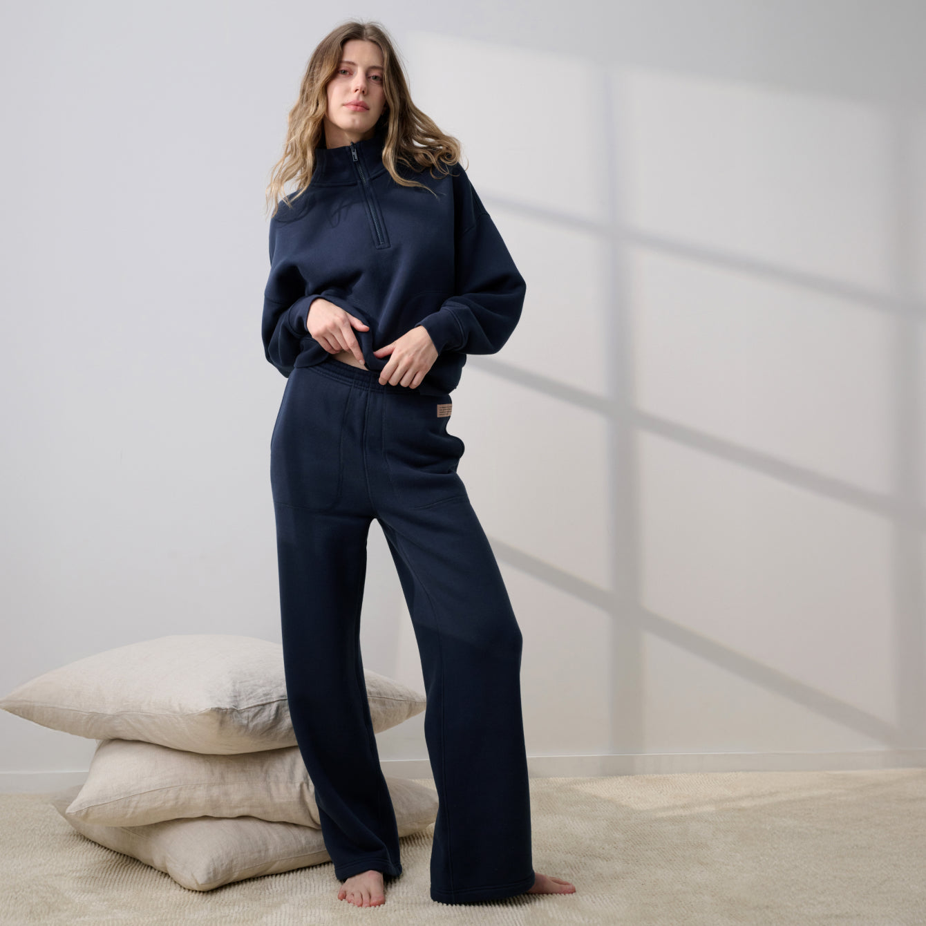 Silksweats™ Terry Straight Leg Pant