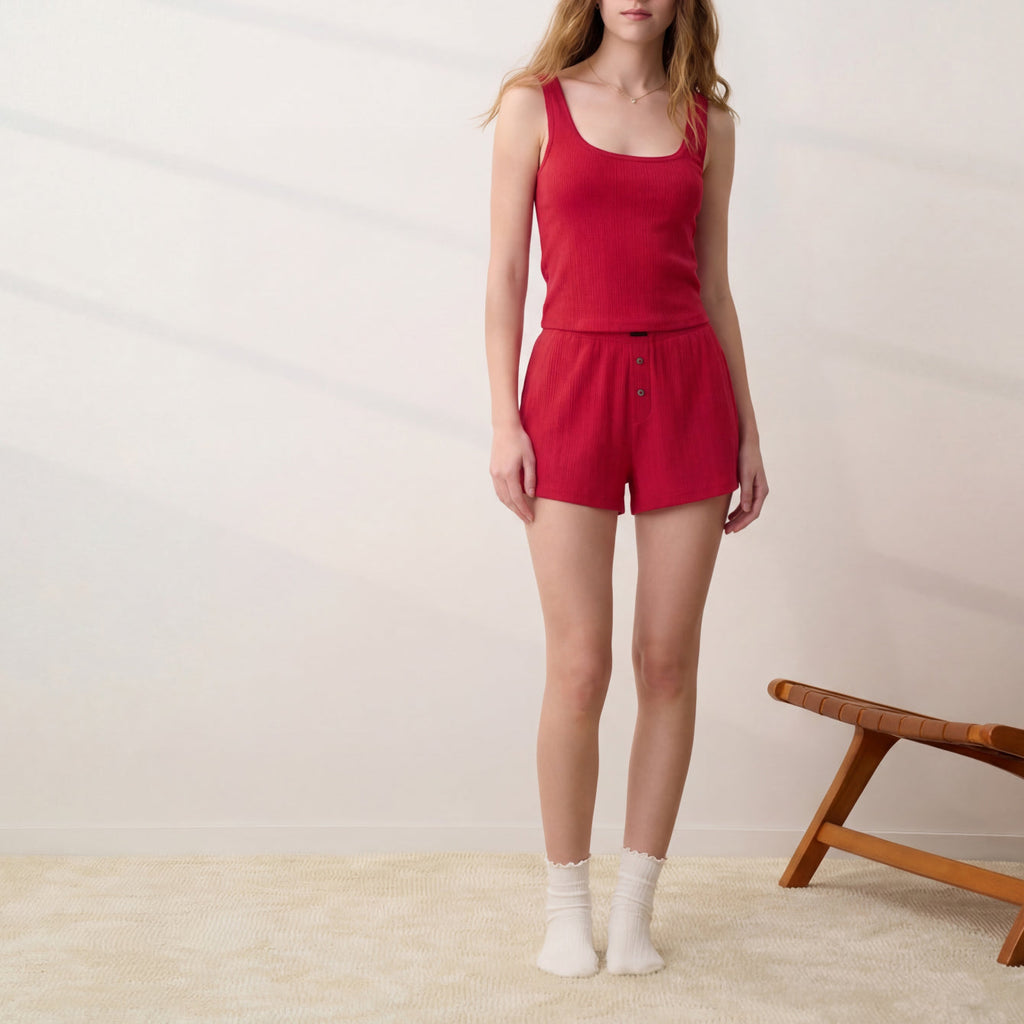 Pointelle High Rise Short