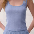 Pointelle Scoop Neck Tank