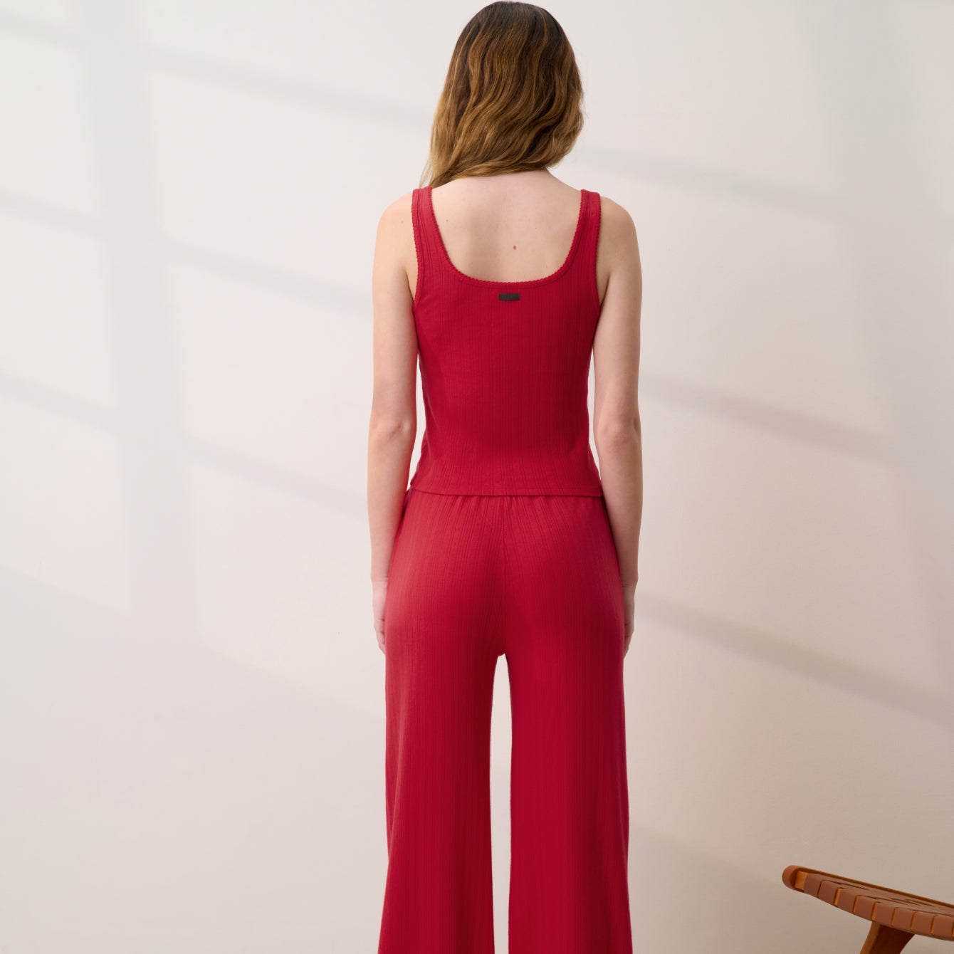 Pointelle Scoop Neck Tank