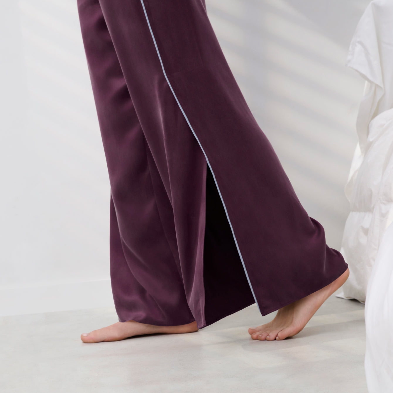Washable Silk Tee Pant Set