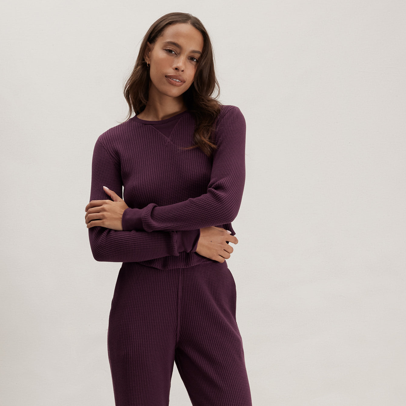 Wafflesoft Crew Neck Long Sleeve