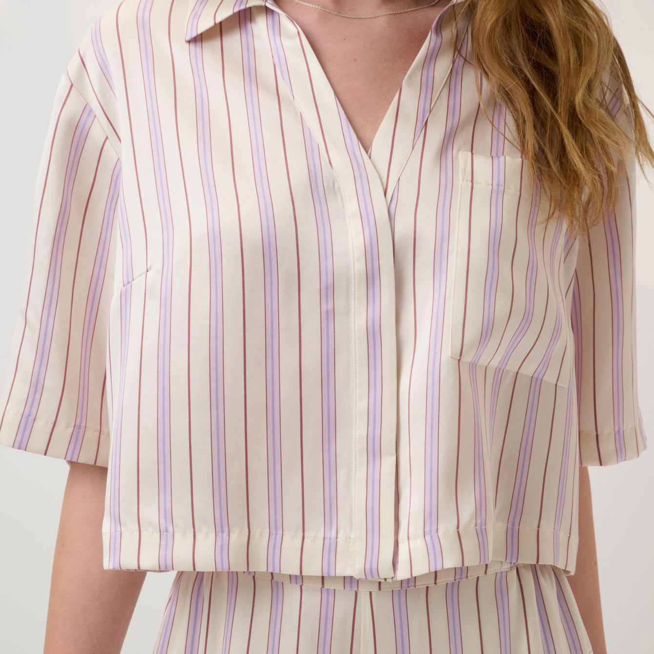 Washable Silk High Rise Pant Set