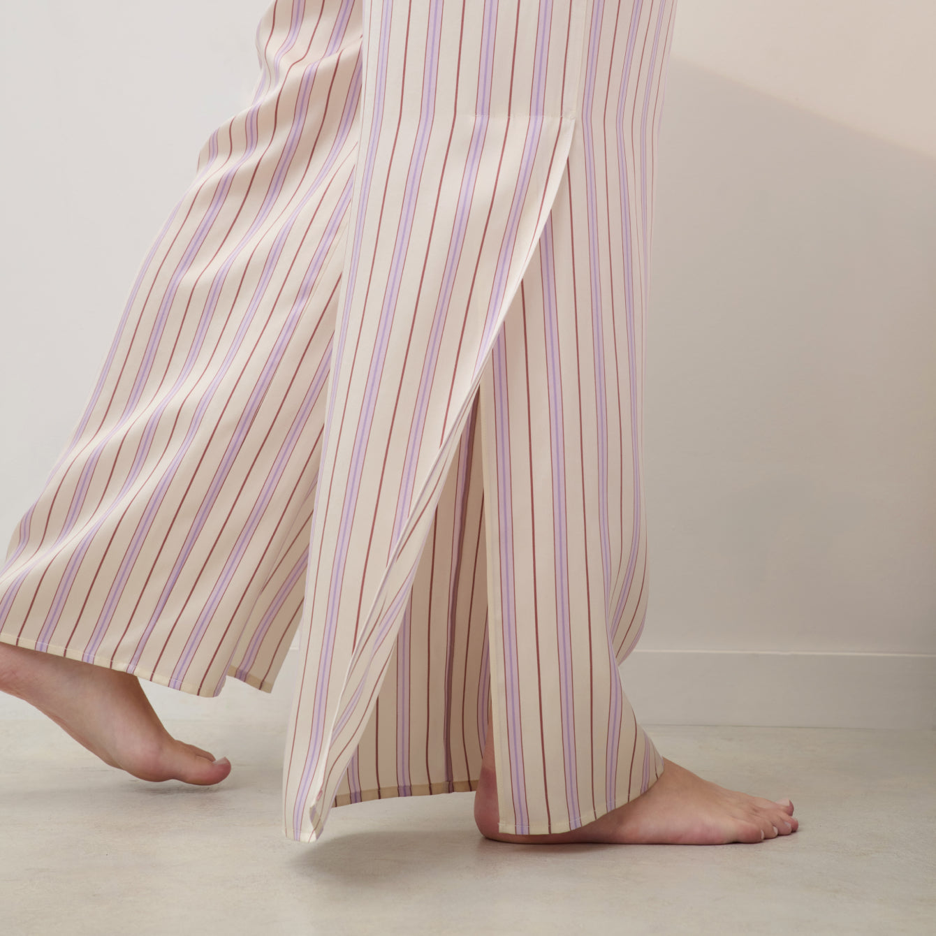 Washable Silk High Rise Pant Set