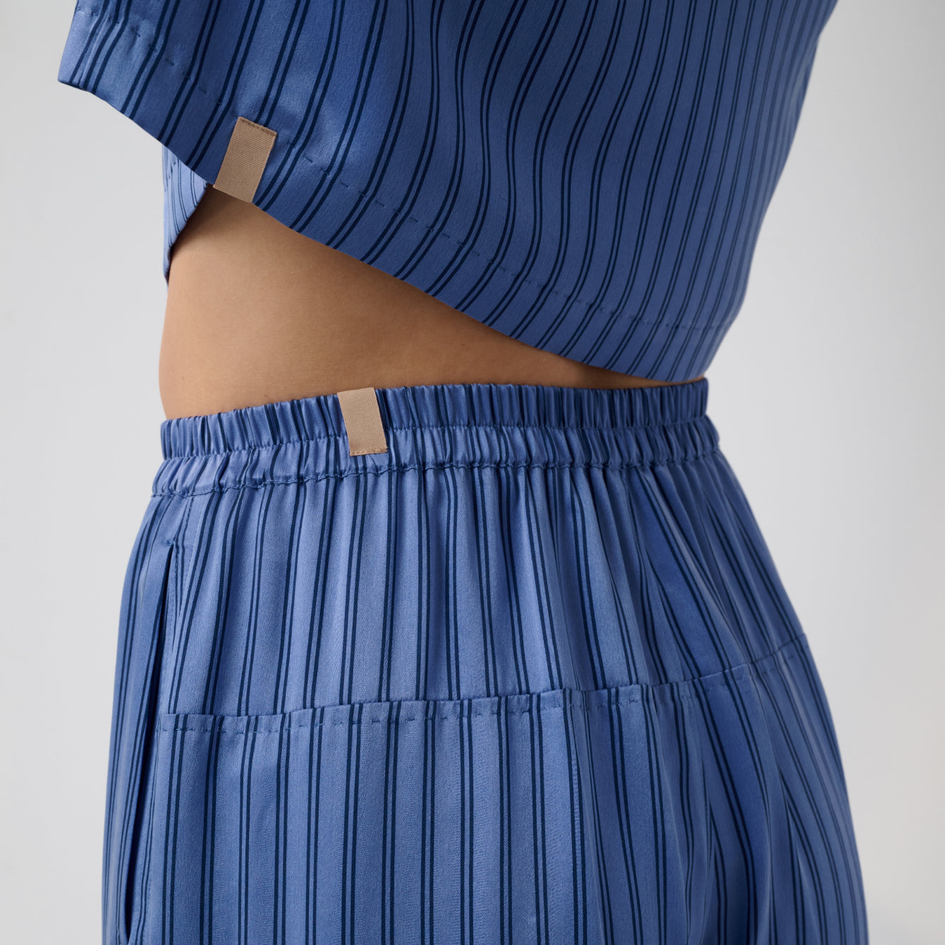 Washable Silk High Rise Pant Set