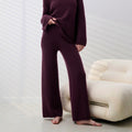 Cashmere Wool Wide Leg Pant