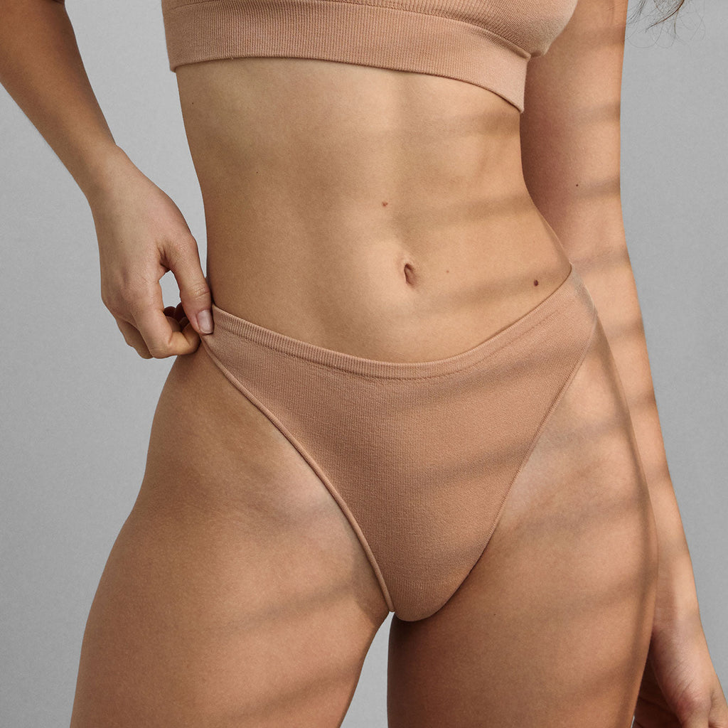Seamless Modal High Cut Thong