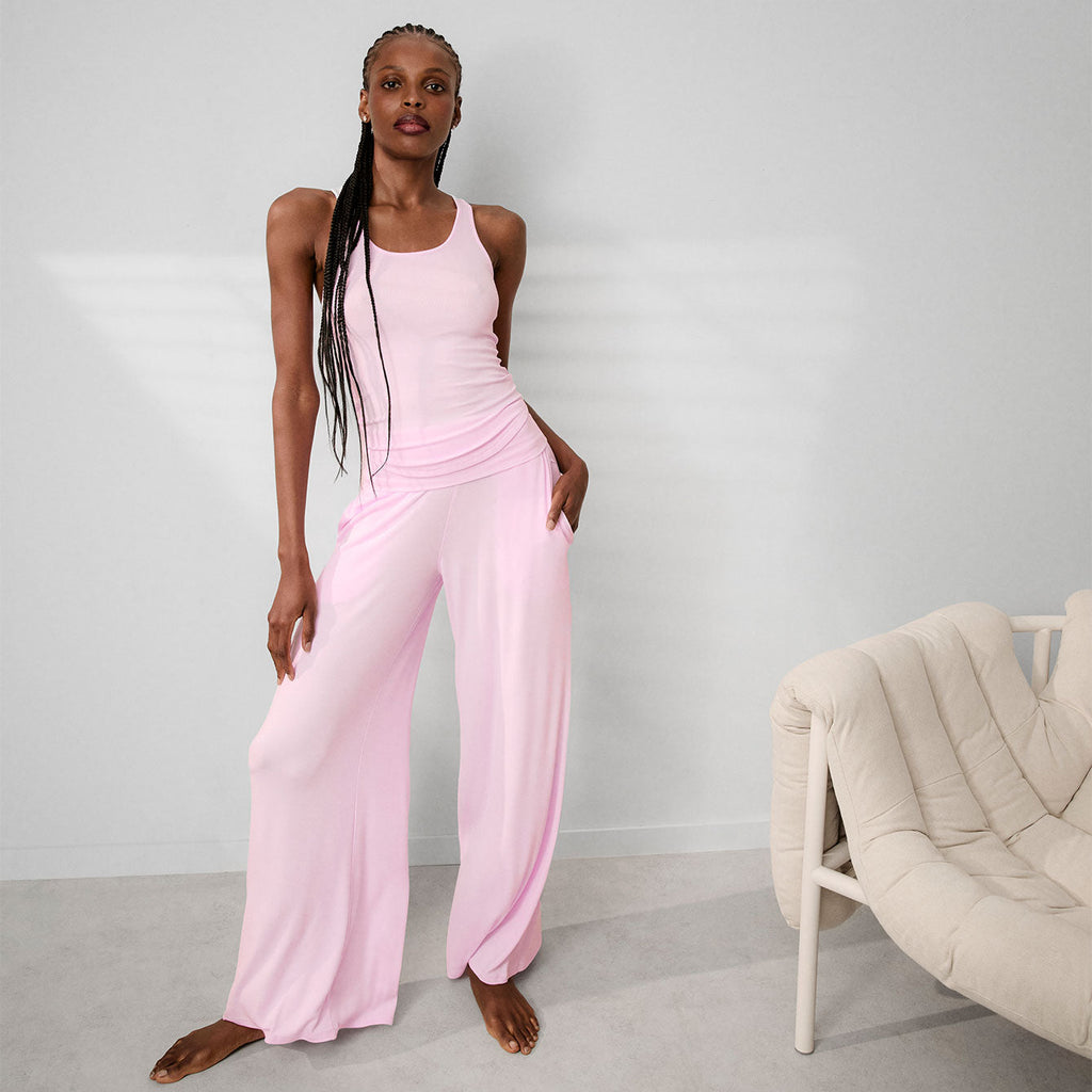 Soft Modal Rib Foldover Pant