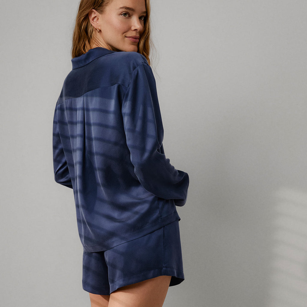 Washable Silk Button Up Long Sleeve
