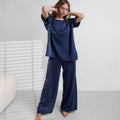 Washable Silk Tee Pant Set
