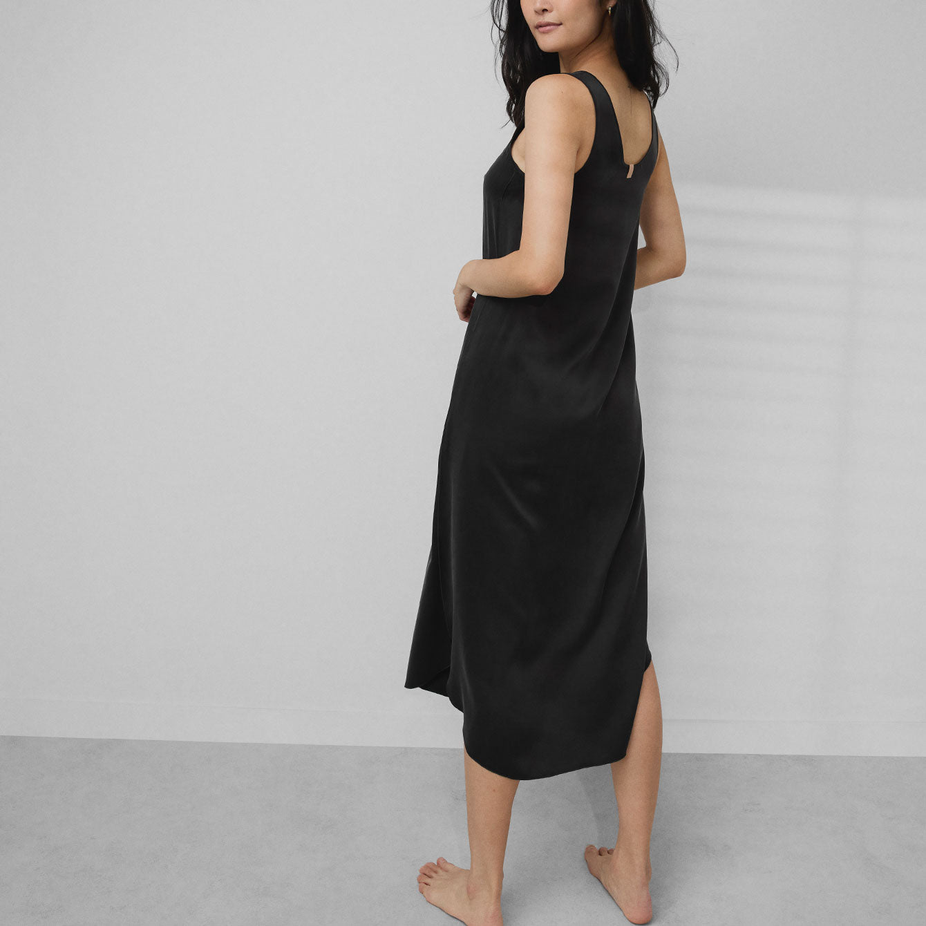 Washable Silk Tulip Dress