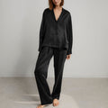 Washable Silk Long Sleeve Pant Set